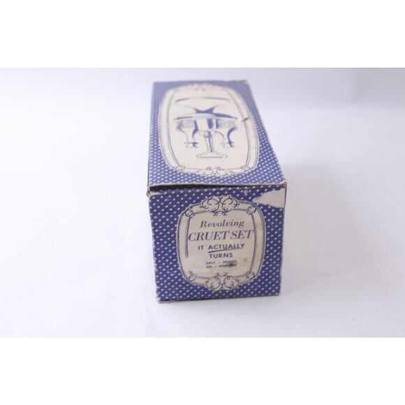 Revolving Cruet Set, Turning, Cruet-stand, Salt, Pepper, Oil, Vinegar, Kitchen, - Picture 2 of 5